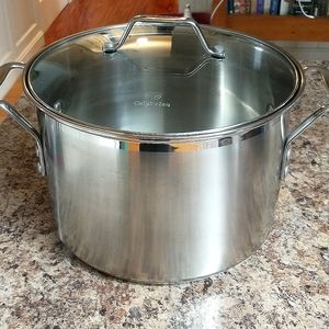 Classic Stainless Steel 8 quart Stock Pot with Steamer and Pasta Insert